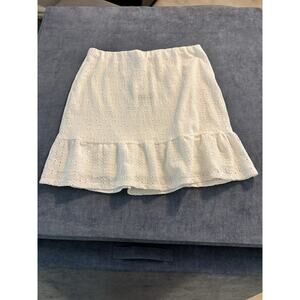 NWT Lily Rose White Eyelet Skirt XL